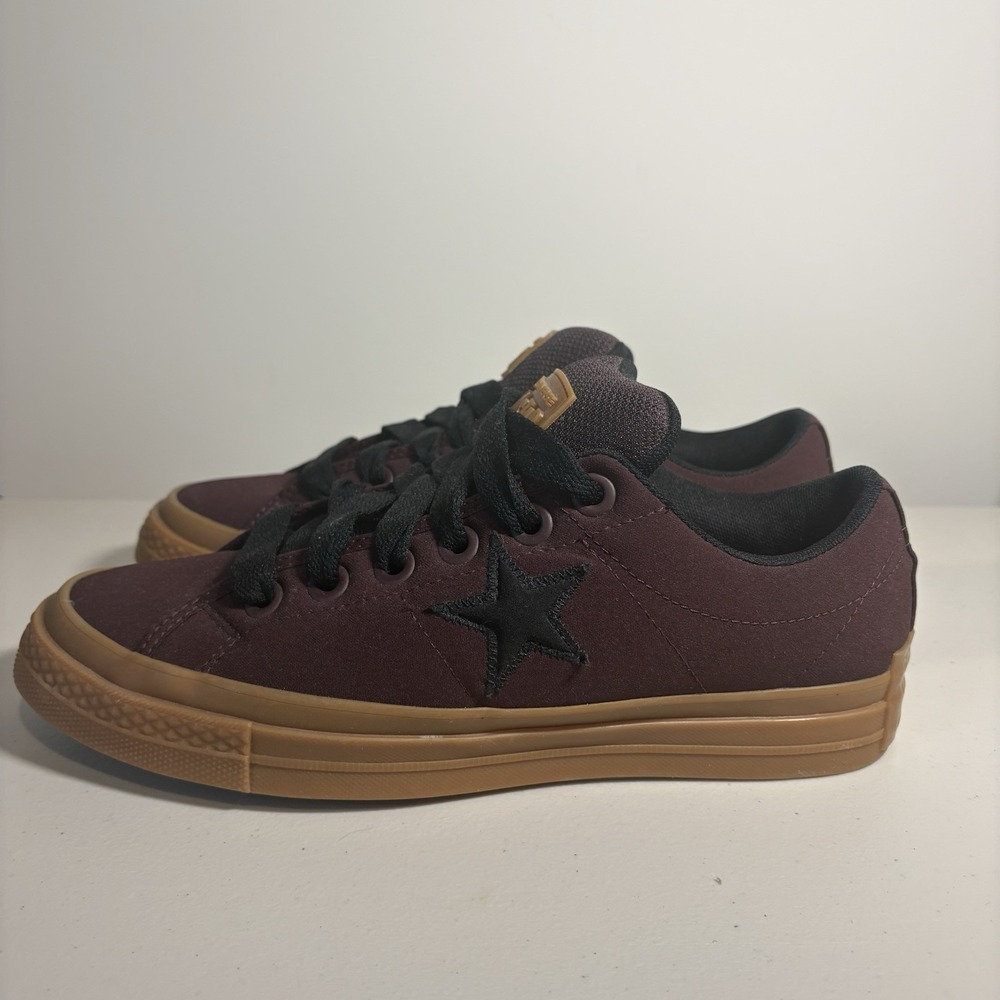 Converse Puff Star Ox Dark Matter/Black/Red Men's Size 9.5